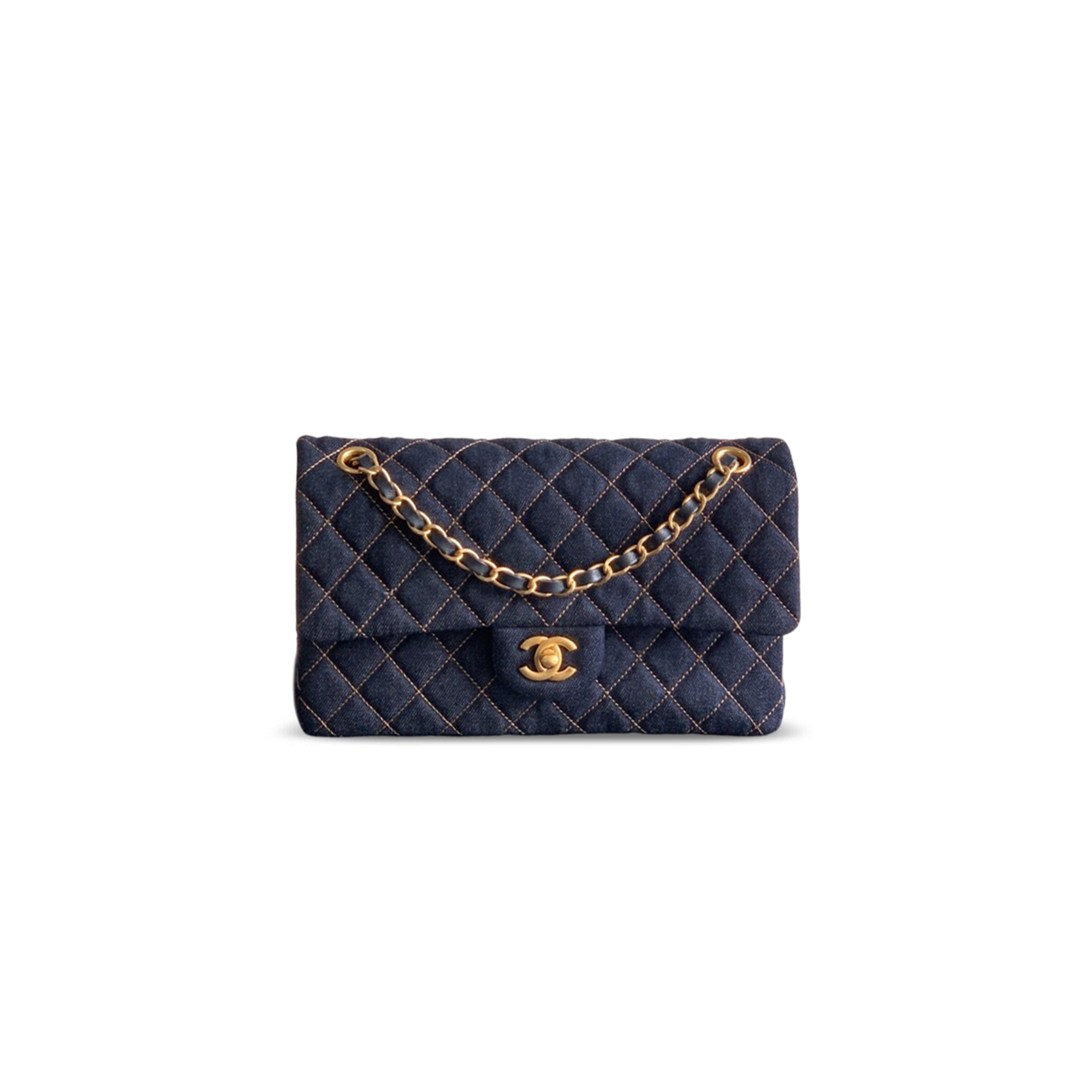 CHANEL MASTER 26P DENIM MEDIUM CLASSIC FLAP BAG (25.5*15.5*6.5cm)
